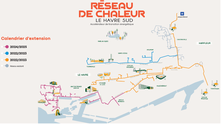 Carte du réseau à jour